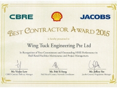 Best Contractor Award 2015
